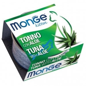 Monge Fruits Kitten Con Atún Y Aloe Comida Húmeda Para Gatos Y Cachorros 80g-1