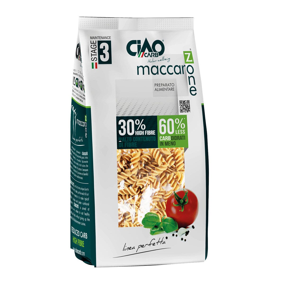 Ciao Carb Etapa 3 Maccarozone Fusilli 250g-1