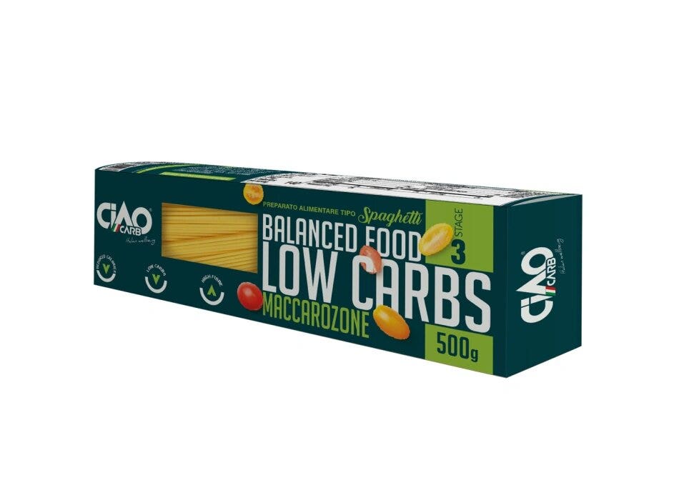 Ciao Carb Balanced Food Low Carbs Maccarozone Espaguetis 500g-1
