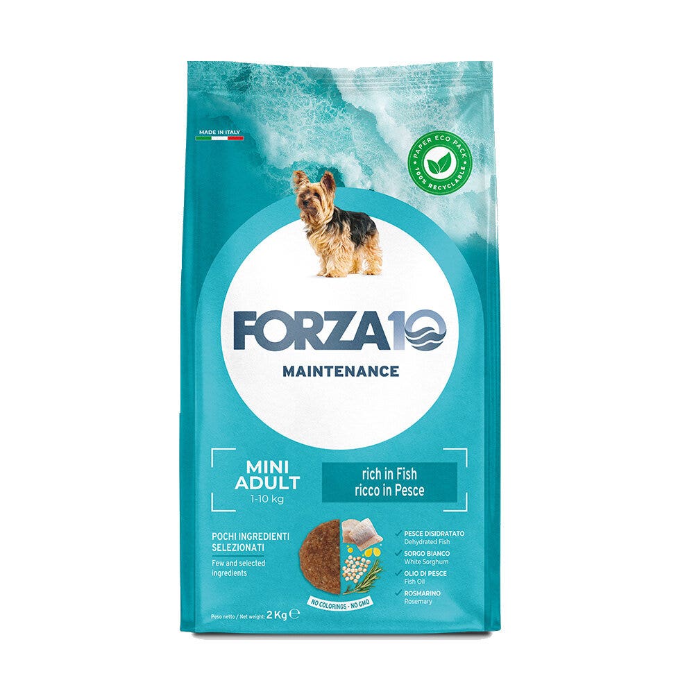 Forza10 Adult Mantenimiento Pienso de Pescado para Perros Adultos de Razas Pequeñas Bolsa de 2kg-1