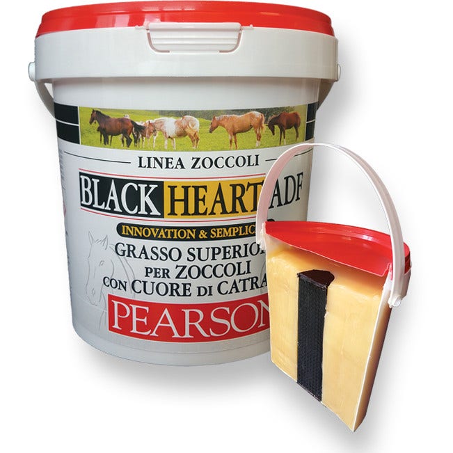 Grasa De Corazón Negro Con Corazón De Alquitrán Vegetal De Pino Para Cascos De Caballo 1 Litro-1