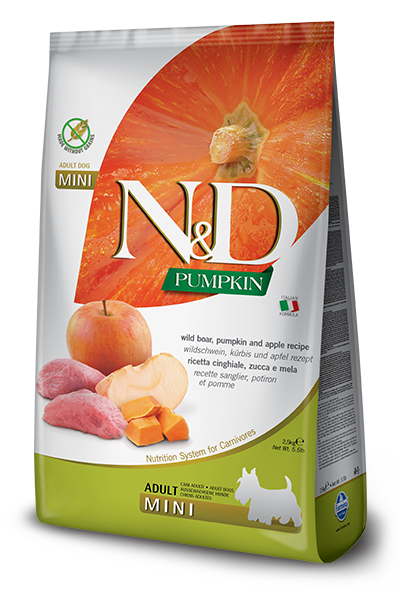 Farmina N&D Calabaza Jabalí Y Calabaza Perros Adultos Tamaño Mini Bolsa 2,5kg-1