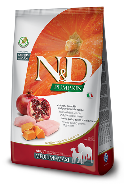 Farmina N&D Calabaza Pollo Y Calabaza Perros Adultos Medianos Y Grandes Saco 12kg-1