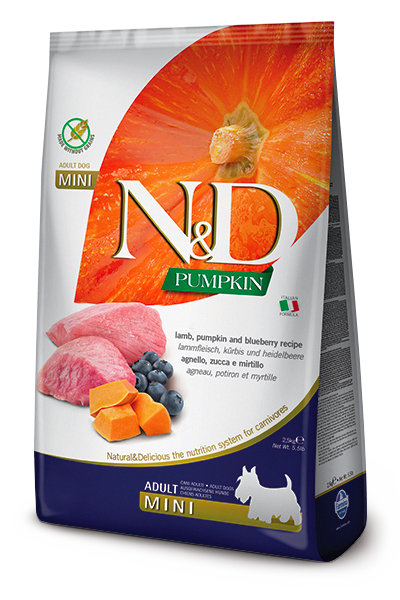 Farmina N&D Calabaza Cordero Y Calabaza Perros Adultos Mini Tamaño 800g-1