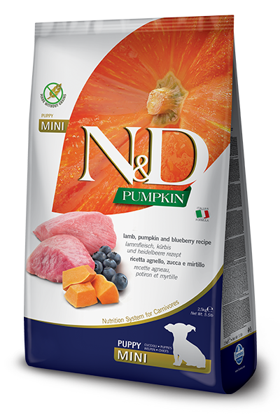 Farmina N&D Calabaza Cordero Y Calabaza Perros Cachorros Tamaño Mini Bolsa 7kg-1