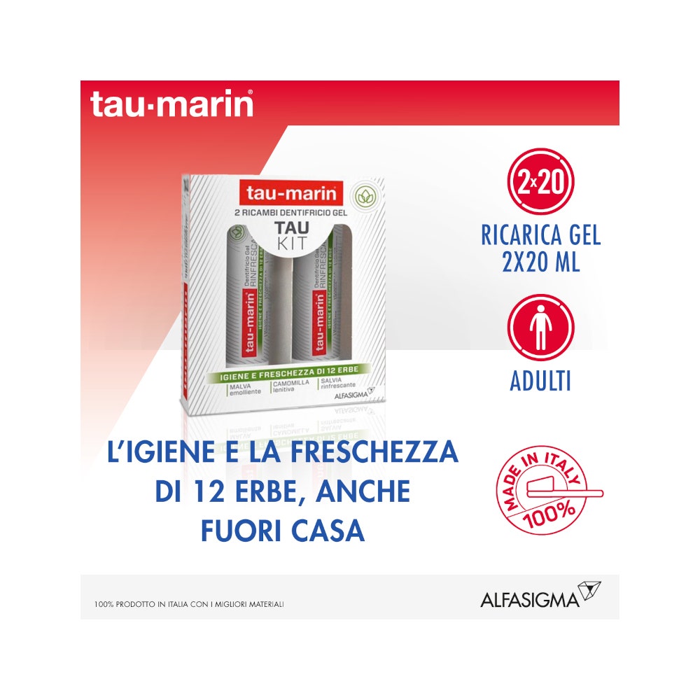 Taumarin Gel Dentífrico Refrescante Kit Recambios 2x20ml-5