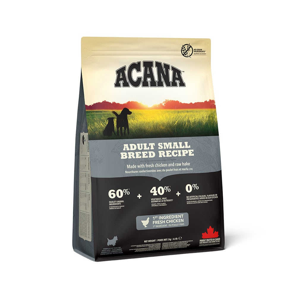 Acana Cane Adult Raza Pequeña Heritage 25 Croquetas Ave Y Solla Bolsa 2kg-4