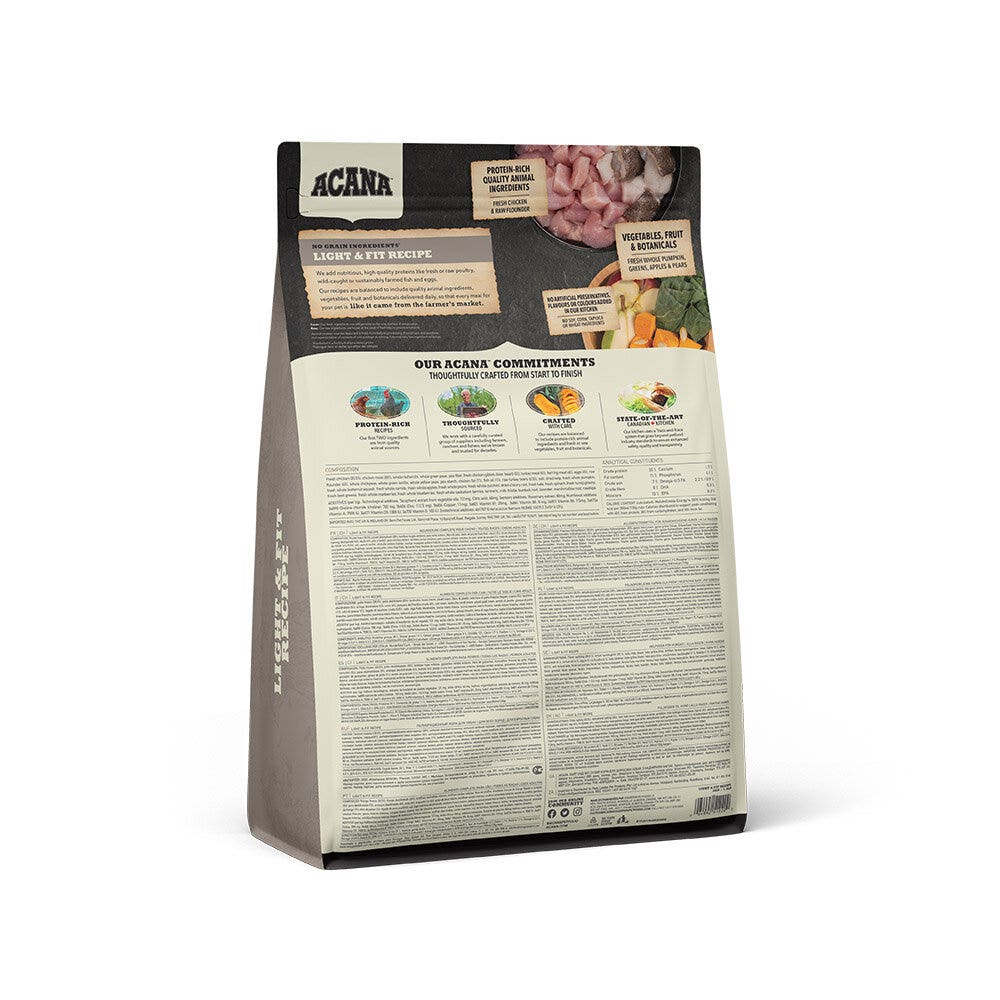 Acana Cane Light & Fit Heritage 25 Croquetas Ave Y Solla Bolsa 2Kg-8