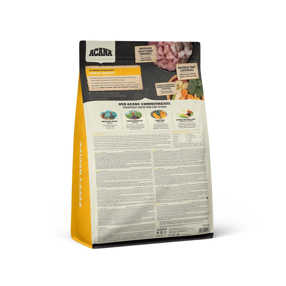 Acana Cane Puppy & Junior Heritage 25 Croquetas Ave Y Solla Bolsa 2kg-4