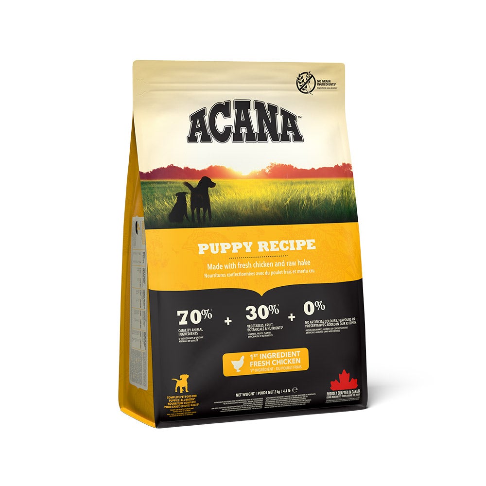 Acana Cane Puppy & Junior Heritage 25 Croquetas Ave Y Solla Bolsa 2kg-2