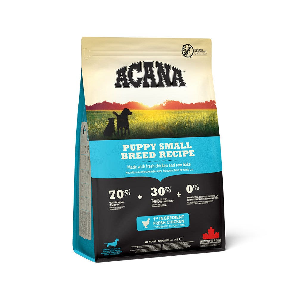 Acana Cane Puppy Raza Pequeña Heritage 25 Croquetas Ave Y Solla Bolsa 2kg-1
