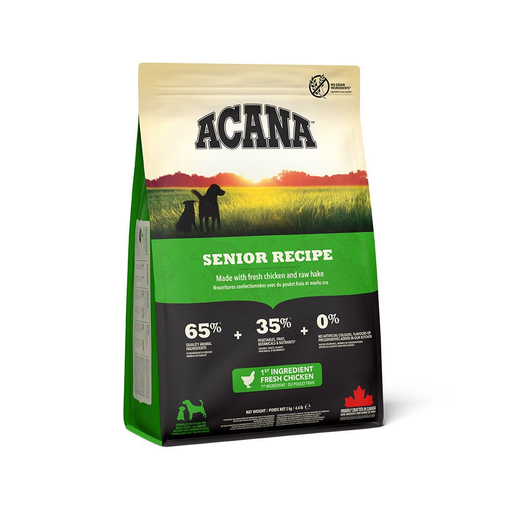 Acana Cane Senior Heritage 25 Croquetas Ave Y Solla Bolsa 2kg-4