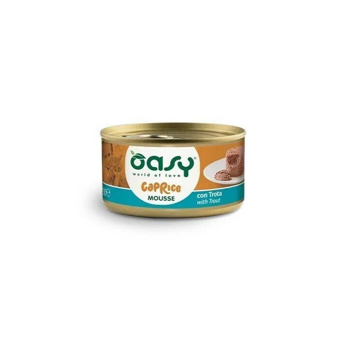 Oasy Mousse Wet Cat Con Trucha Para Gatos Adultos Lata 85g-2