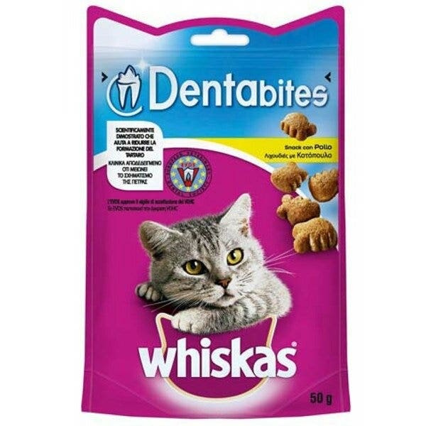Whiskas Dentabites Snack para Gatos Sobre 50g-3