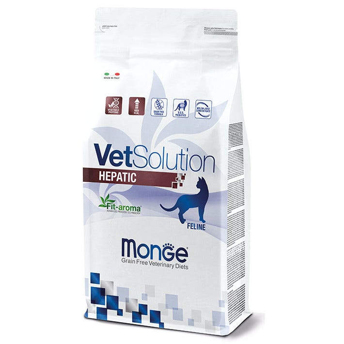 Monge Vetsolution Hepatic Medical Line Alimento Seco Gatos Bolsa 400g-2