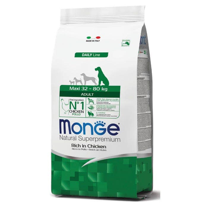 Monge Rich In Chicken Alimento Seco Para Perros Adultos Tamaño Grande Bolsa 3 Kg-1