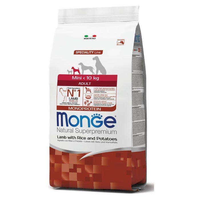 Monge Cordero Arroz Y Patatas Alimento Seco Para Perros Adultos Tamaño Pequeño Bolsa De 7,5Kg-1