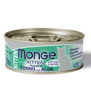 Monge Jelly Kitten Trozos De Bonito Tuna Y Aloe Alimento Húmedo Para Cachorros Gatos 80g-1