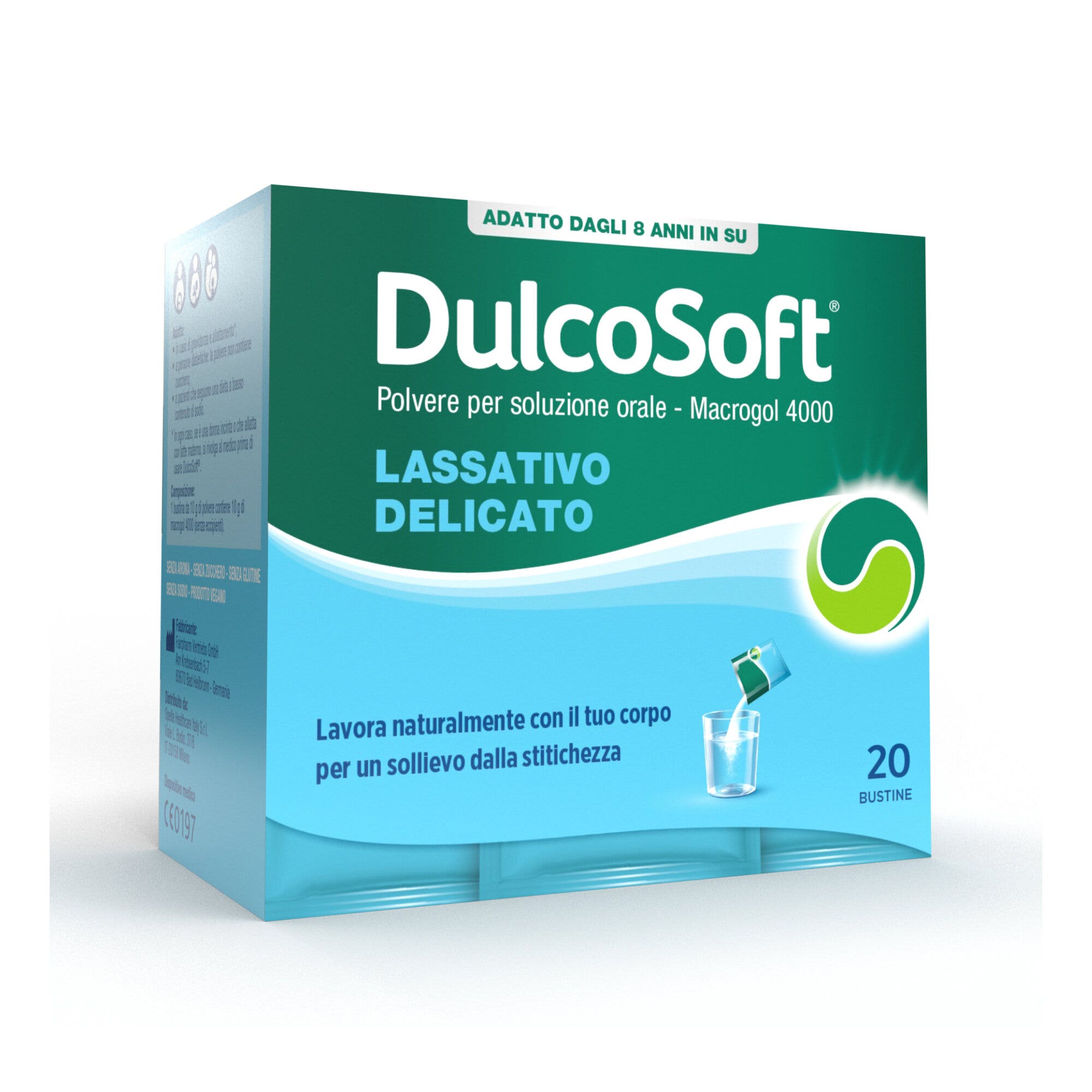 Dulcosoft, Dispositivo Médico, Heces Duras, Macrogol 4000, 20 Sobres Premedidos, Adultos, Niños-1