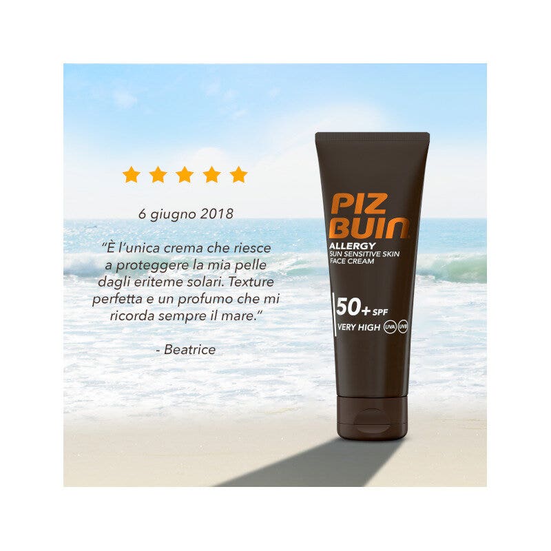 Piz Buin Crema Facial Protectora SPF 50+ Muy Alta 50ml-7