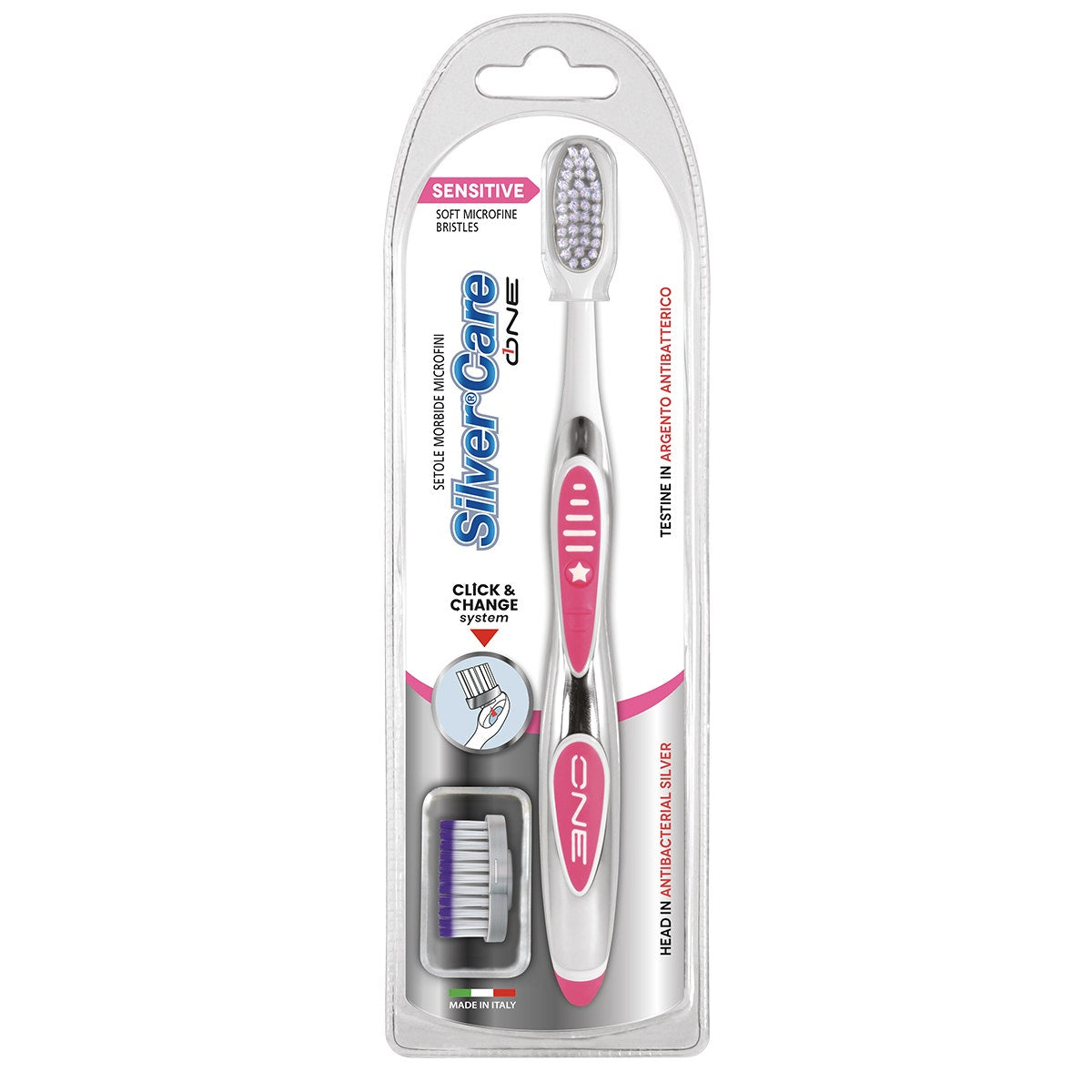 Silvercare One Sensitive Cepillo de Dientes + 1 Recambio-0