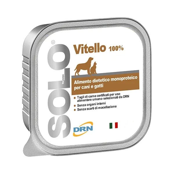 Drn Solo Calf Alimento Monoproteico Húmedo Dietético Para Perros / Gatos 100g-2