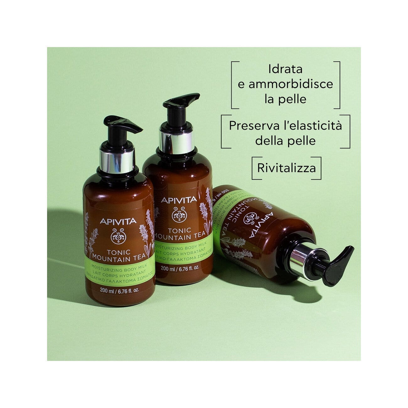 Apivita Leche Corporal Hidratante Té de Montaña 200ml-3