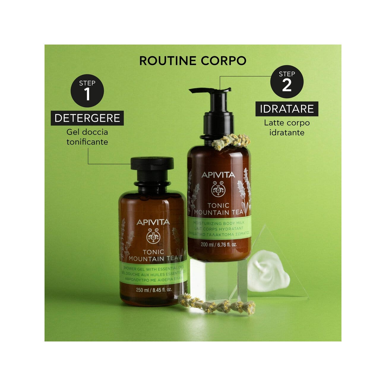 Apivita Leche Corporal Hidratante Té de Montaña 200ml-6