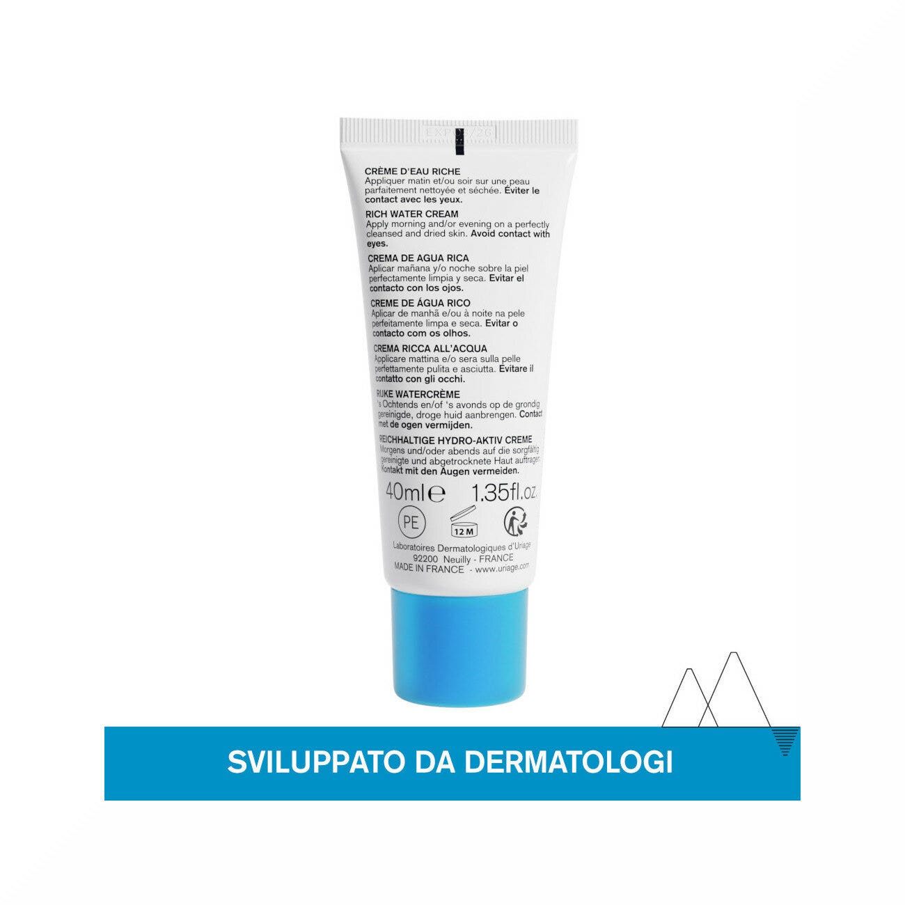 Uriage Eau Thermale Crema Rica Acuosa 40ml-2