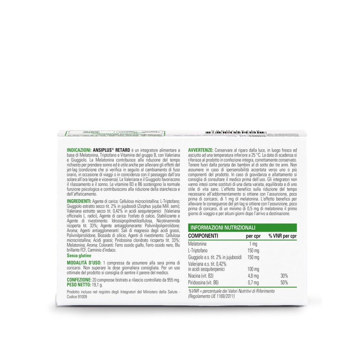 Ansiplus Retard 20 Comprimidos Bicapa 955mg-3
