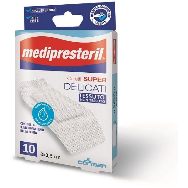 Medipresteril Super TNT Apósitos Delicados 8x3,8cm 10 Piezas-2