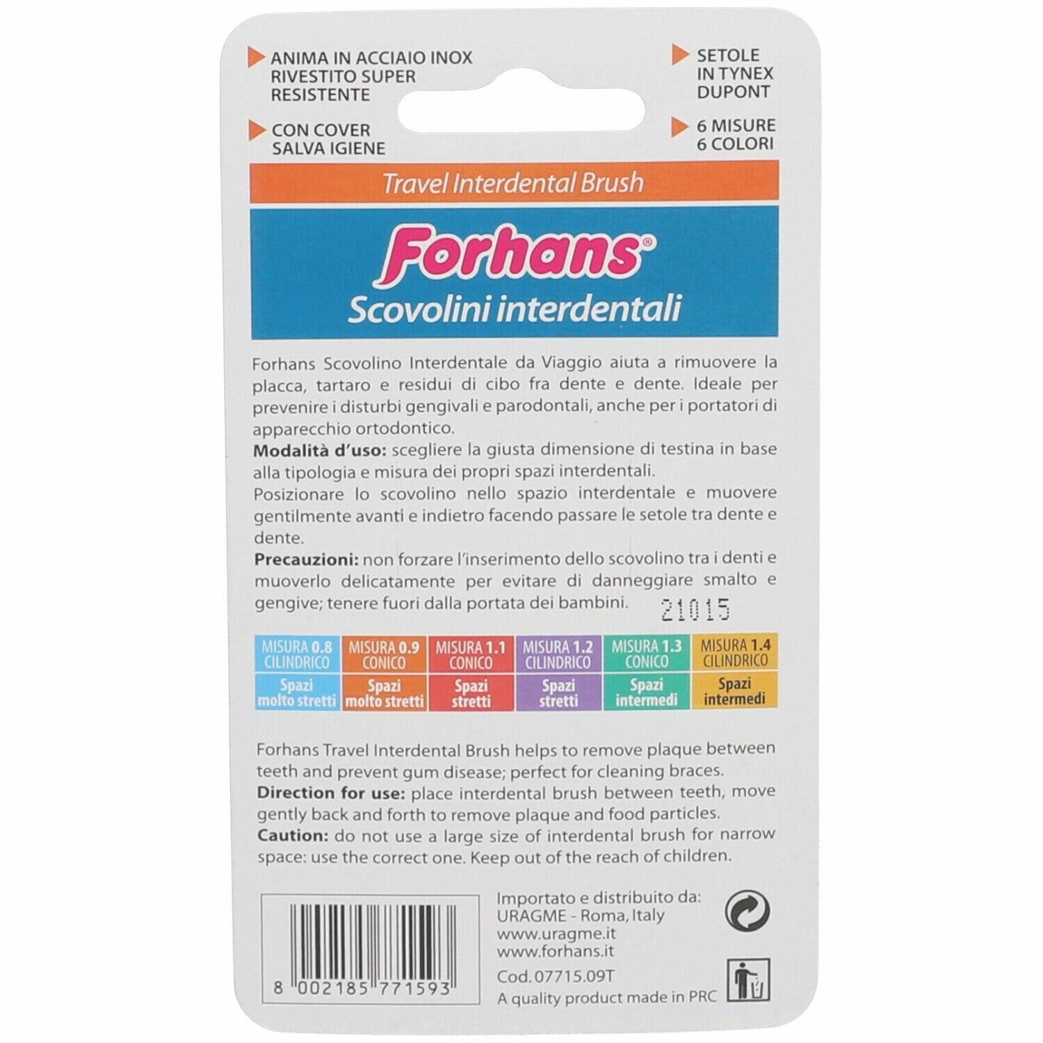 CEPILLO DE VIAJE FORHANS 0.9-2