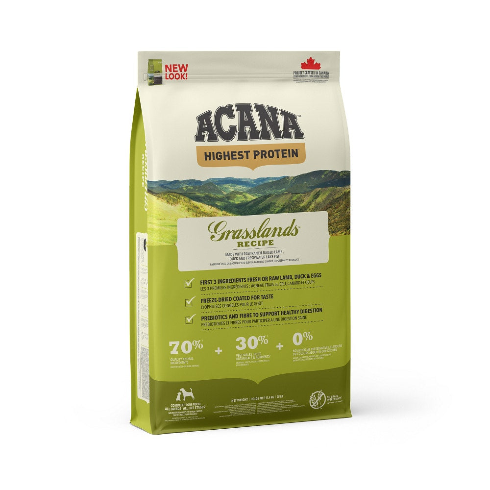 Acana Cane Grasslands Regionals 25 Croquetas De Cordero Y Pato Bolsa 11,4kg-1