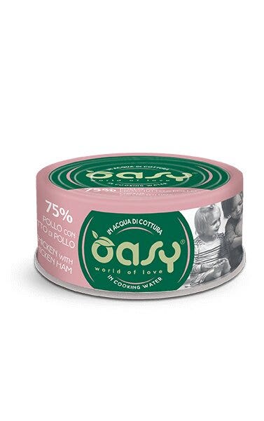 Oasy More Love Gato Pollo con Jamón de Pollo 70g-1