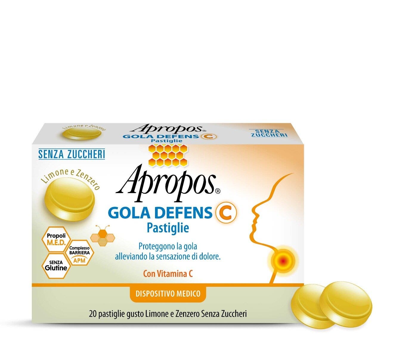 Apropos Gola Defens C Limón / Jengibre 20 Comprimidos-4
