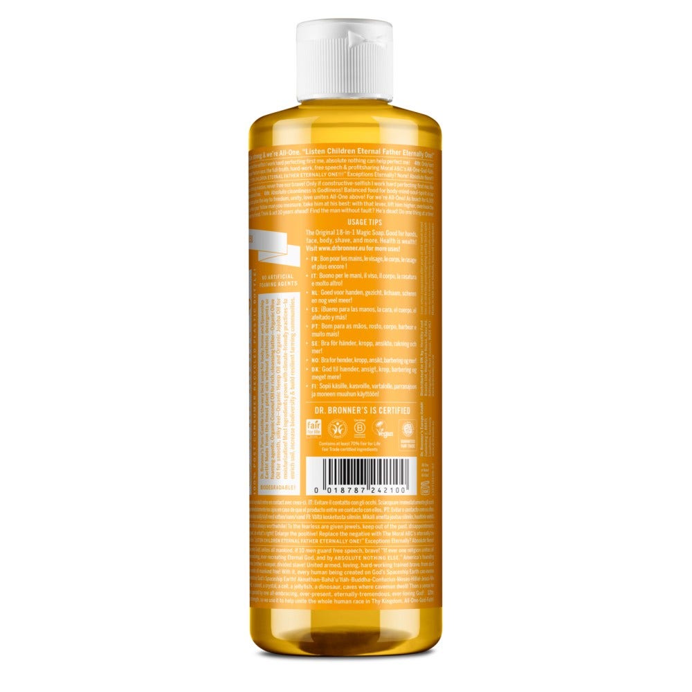 Dr. Bronner's Jabón Líquido Orgánico 18 en 1 Cítrico 475ml-2