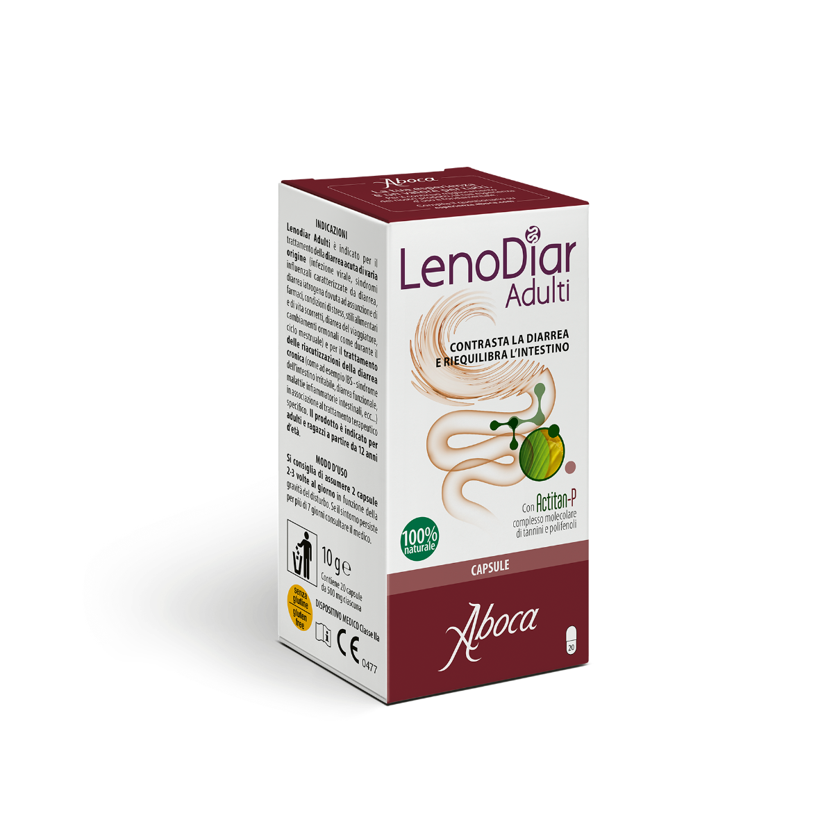 Aboca Lenodiar Adultos 20 Cápsulas 500mg-2