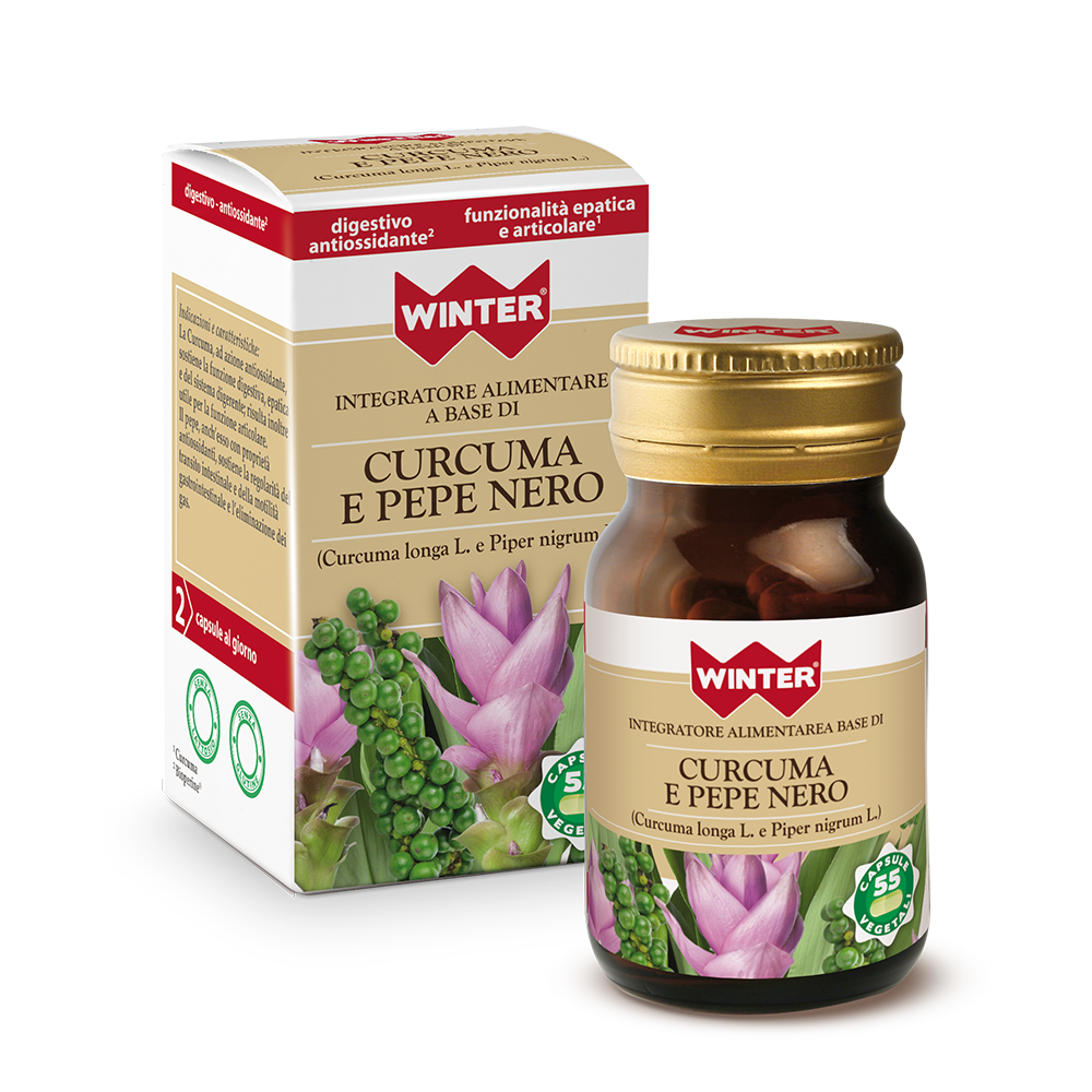 Cúrcuma De Invierno Y Pimienta Negra 55 Cápsulas Vegetarianas-2