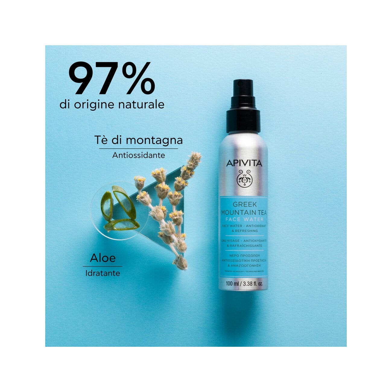 Apivita Antioxidante Agua Rostro Montaña Té 100ml-3
