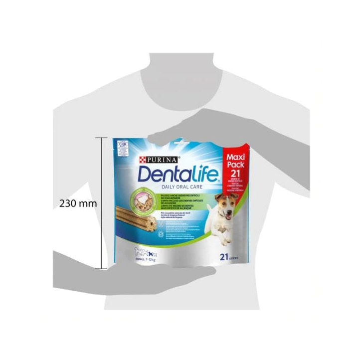 Purina Dentalife Snack Daily Oral Care para perros 7 - 12 kg tamaño pequeño 21 Stick-3