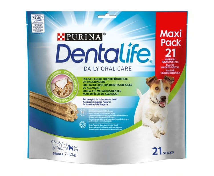 Purina Dentalife Snack Daily Oral Care para perros 7 - 12 kg tamaño pequeño 21 Stick-0