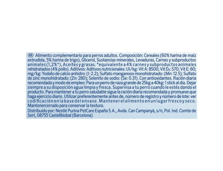 Cuidado oral diario del bocado de Purina Dentalife para los perros 25 - 40kg tamaño grande 12 palillo-4