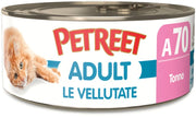 Petreet Comida Húmeda Aterciopelada de Atún para Gatos Adultos Tarro 70g-2