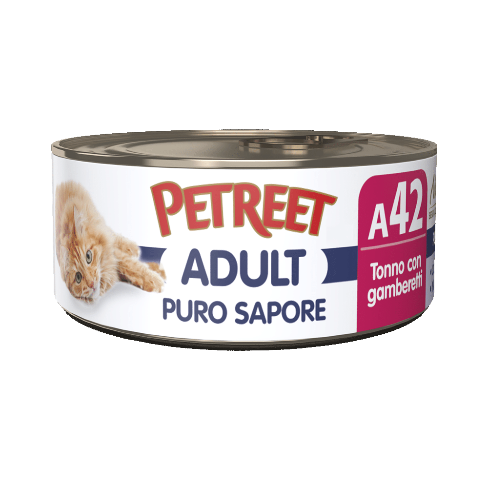Petreet Adult Sabor Puro Atún Con Gambas Para Gatos Lata 70g-2