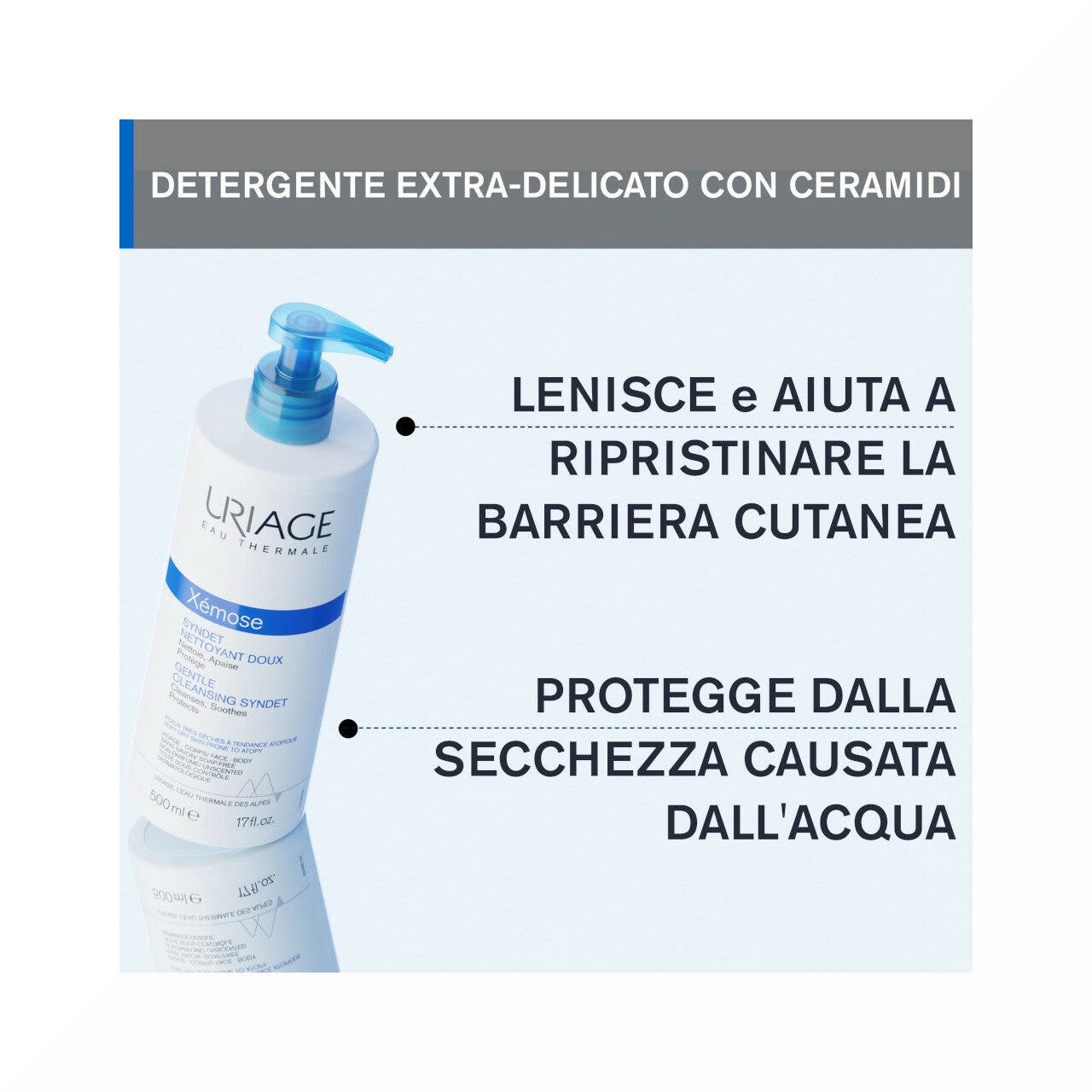 Uriage Xemose Syndet Limpiador 500ml-6