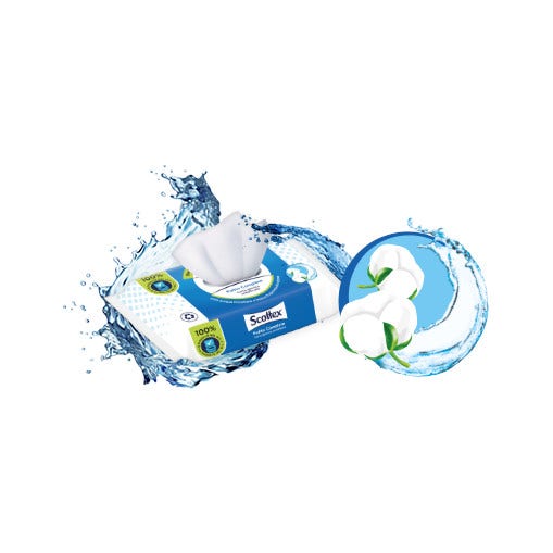 Scottex Clean Papel Higiénico Humidificado Completo 42 Piezas-3