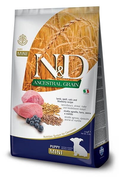 Farmina N&D Grano Ancestral Cordero Y Arándano Perros Cachorros Tamaño Mini Bolsa 7kg-2