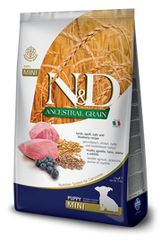 Farmina N&D Grano Ancestral Cordero Y Arándano Perros Cachorros Tamaño Mini Bolsa 7kg-1