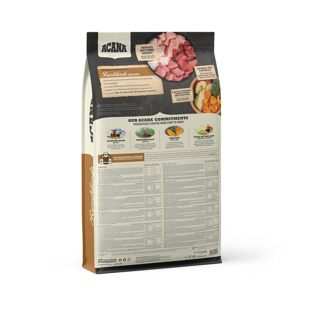 Acana Cane Ranchlands Regionals 25 Croquetas Ternera Angus Y Cordero Bolsa 11,4 Kg-2