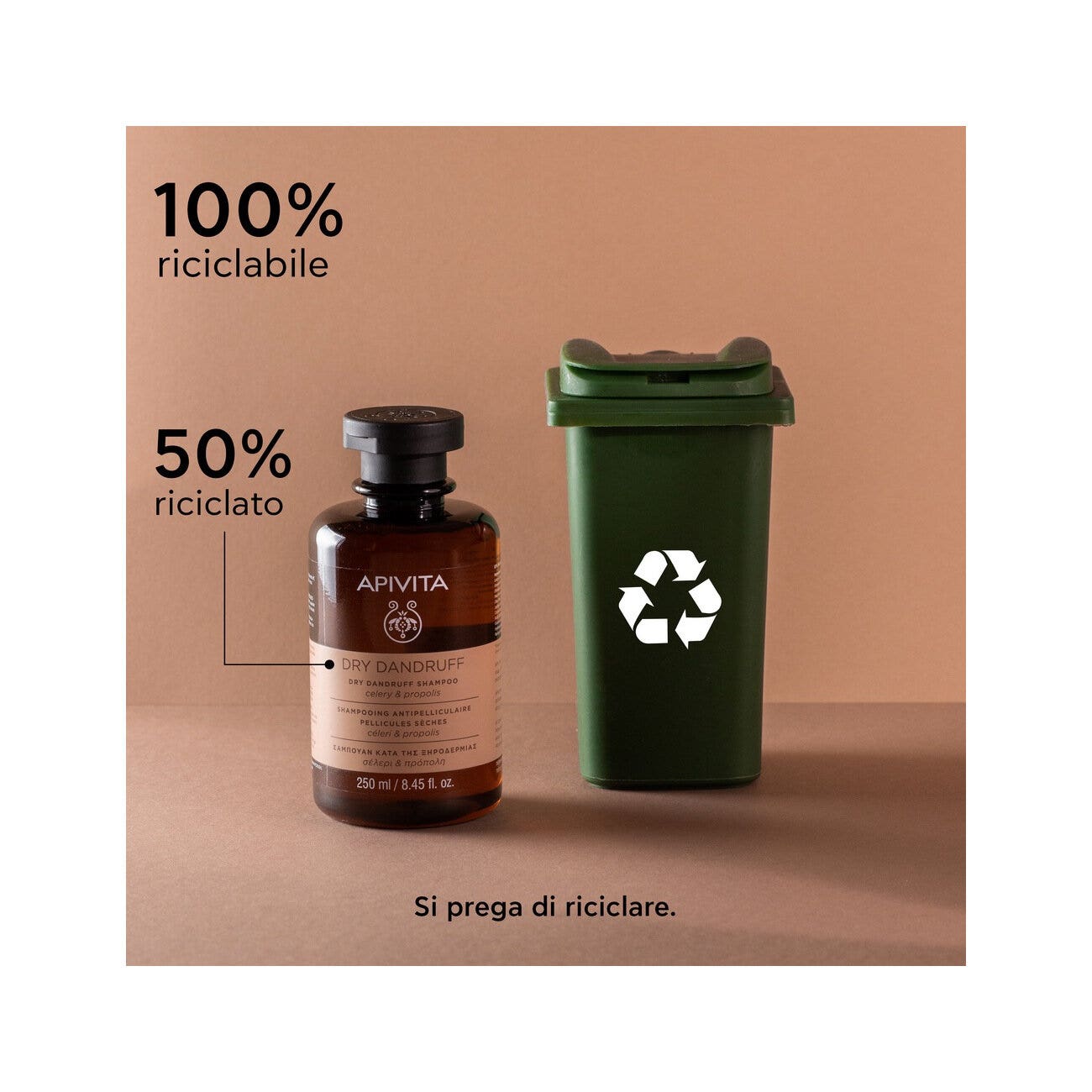 Apivita Champú Anticaspa Seca Para Cabello 250ml-8